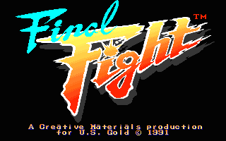 Final Fight title screen for Atari ST